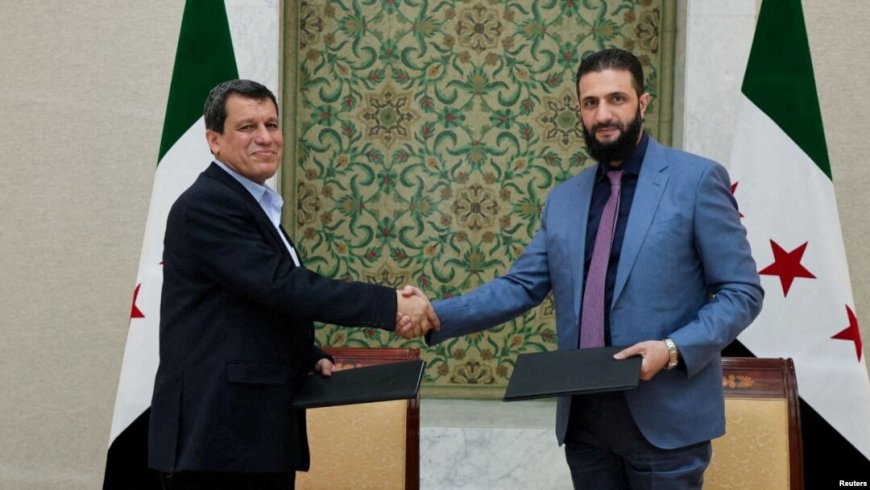 Syria transitional government extends control over Kurdish northeast